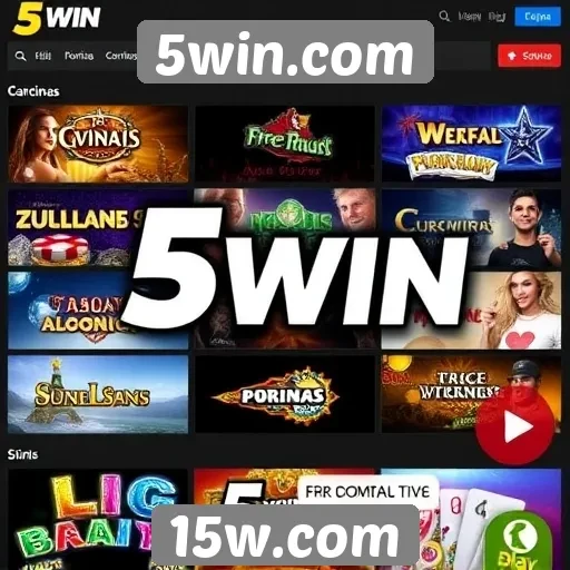 Comparação de jogos disponíveis no 5win.com